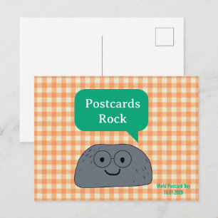 Funny Rock Pun World Postcard Day 2026