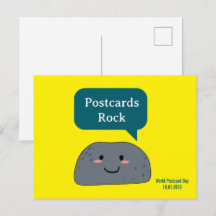 Funny Rock Pun World Postcard Day 2026