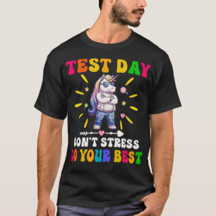 Funny Rock The Test Teacher Test Day Testing Day T T-Shirt