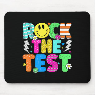 Funny Rock The Test Testing Day Teacher Student Mo Mouse Mat