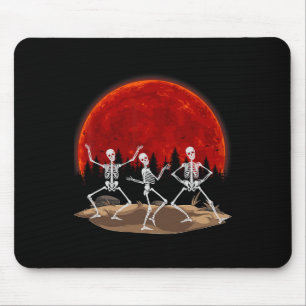Funny Rocker Skeleton Hand Rock On Costume Hallowe Mouse Mat