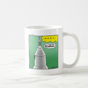 Funny Rocket Launch Humour Coffee Mug