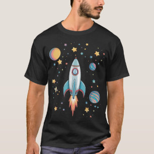 Funny Rocket Ship And T-Shirt
