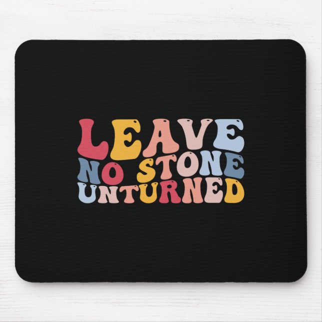 Funny Rockhounding Geology Geologist Leave No Ston Mouse Mat (Front)