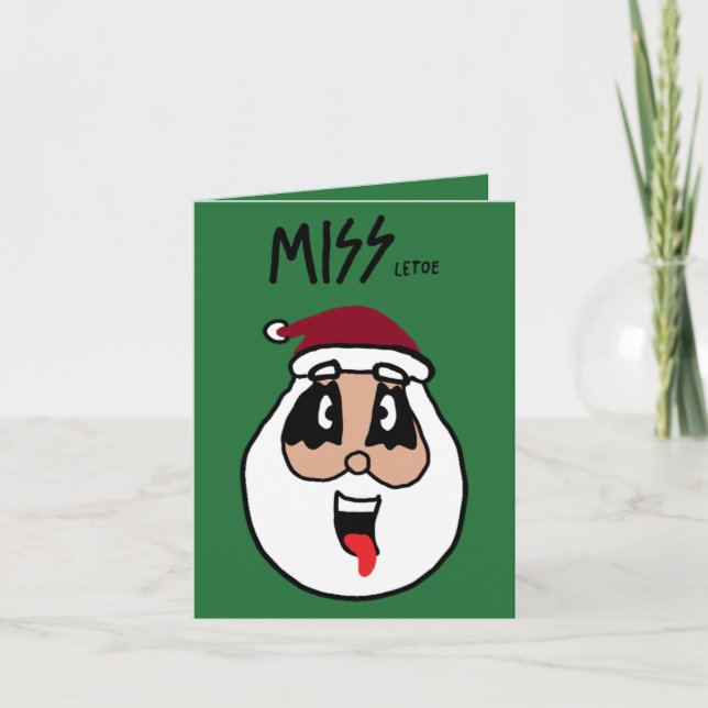 Funny Rocking Around the Christmas Tree Card (Front)