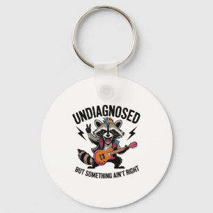 Funny Rocking Racoon  Key Ring