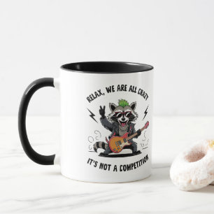 Funny Rocking Racoon Mug