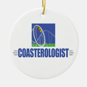 Funny Roller Coaster Ceramic Tree Decoration