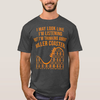 Funny Roller Coaster Gift Cute Amusement Park Lov T-Shirt
