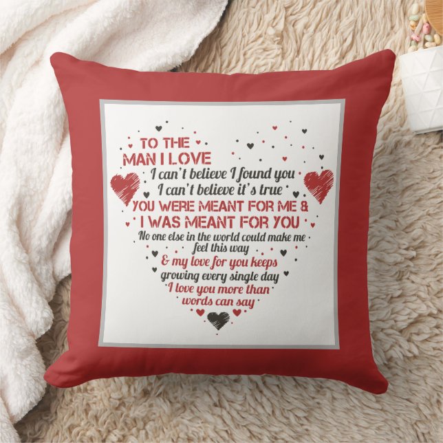 funny romantic Anniversary word art  Cushion (Blanket)