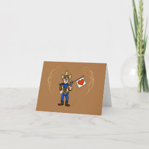 Funny Romantic Cowboy Lover Card