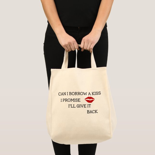 Funny Romantic Quote Tote Bag (Front (Product))