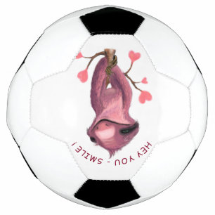 Funny Romantic Sloth Smile Cartoon - Customisable Football