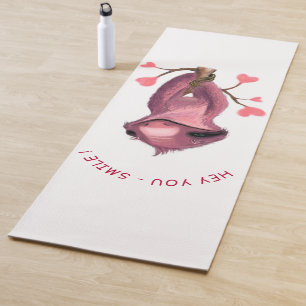 Funny Romantic Sloth Smile Yoga Mat