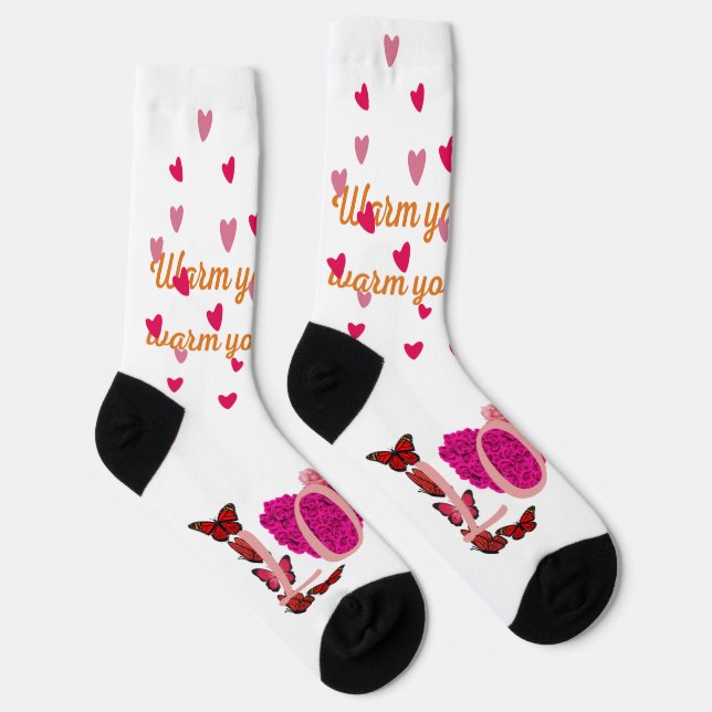 Funny Romantic Socks – "You Know I'm Yours" Love D (Right)