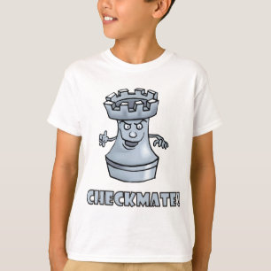 Funny rook chess piece (cartoon) checkmate! T-Shirt