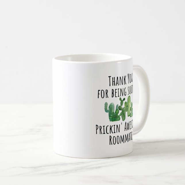 Funny Roommate Gift Coffee Mug (Front Right)