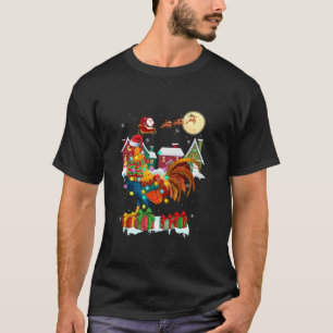 Funny Rooster Christmas Ugly Sweater Rooster Xmas 