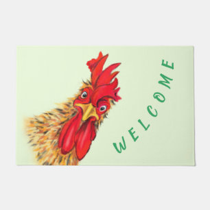 Funny Rooster Doormat