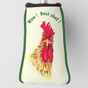 Funny Rooster Golf Head Cover - Customisable