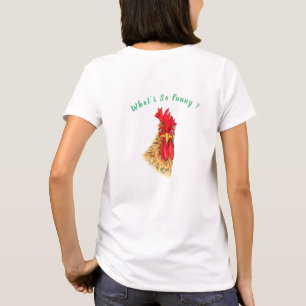 Funny Rooster Playful T-Shirt - Custom Text