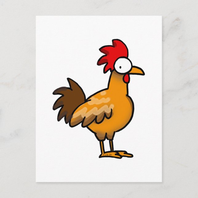 Funny rooster postcard (Front)