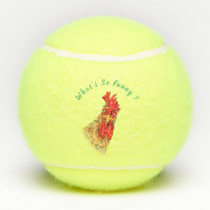 Funny Rooster Tennis Balls