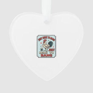 Funny Rooster Vintage Engraving Shirt Design (2)_1 Ornament