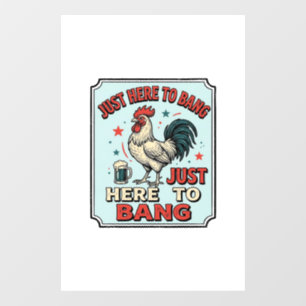 Funny Rooster Vintage Engraving Shirt Design (2)_1 Window Cling
