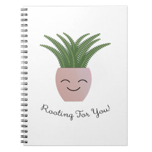 Funny Rooting for You Fern Notebook