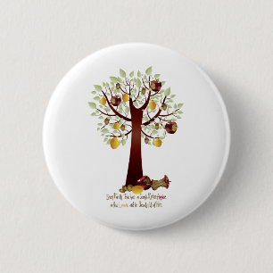 Funny Rotten Apple Family Tree 6 Cm Round Badge