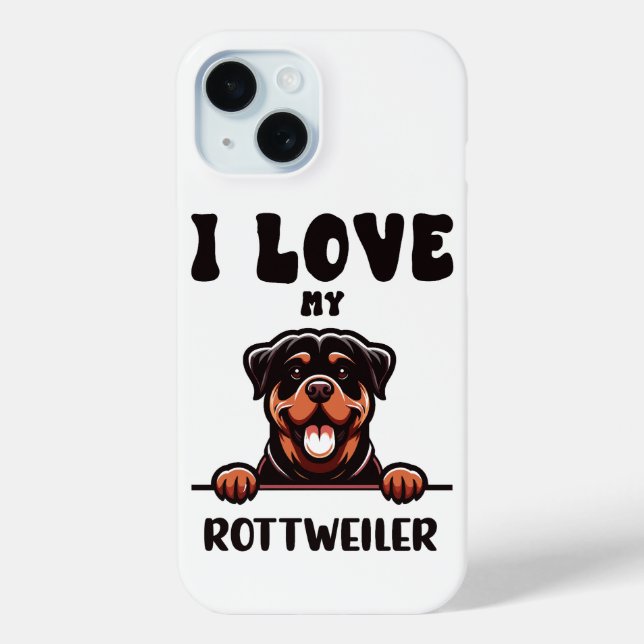 Funny Rottweiler Dog Case-Mate iPhone Case (Back)