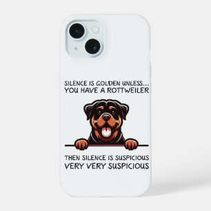 Funny Rottweiler Dog iPhone 15 Case