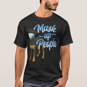 Funny Rottweiler Dog Wear Face Mask TShirt