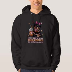 Funny rottweiler owner mum mama cute dog rottie he hoodie