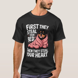 Funny rottweiler owner mum mama cute dog rottie he T-Shirt