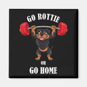 Funny Rottweiler Workout Shirt Rottie Fitness Gym  Magnet