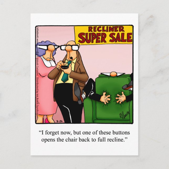 Funny "Rough Day?" Postcard "Spectickles" (Front)