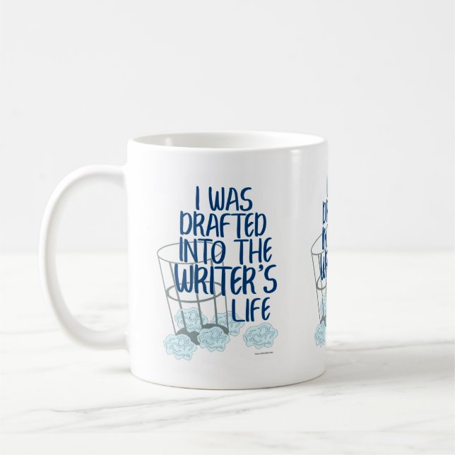 Funny Rough Draught Slogan Coffee Mug (Left)