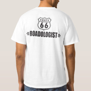 Funny Route 66 Road Sign Roadologist T-Shirt