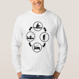 Funny rowing gift, The rowing cycle T-Shirt
