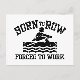 Funny Rowing Postcard