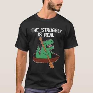 Funny Rowing Water Sports Kids Cute The Struggle I T-Shirt
