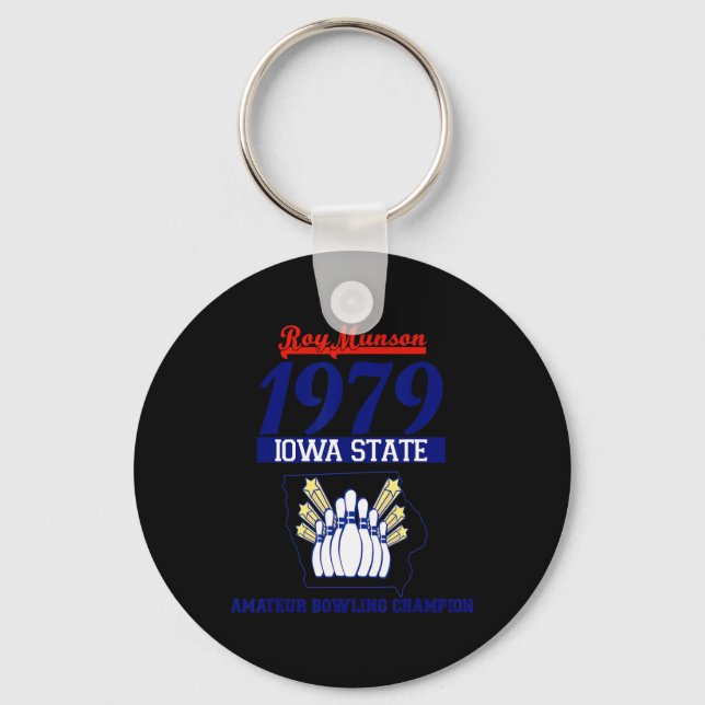 Funny Roy Munson King Pin Bowling T Shirt 1  Key Ring (Front)