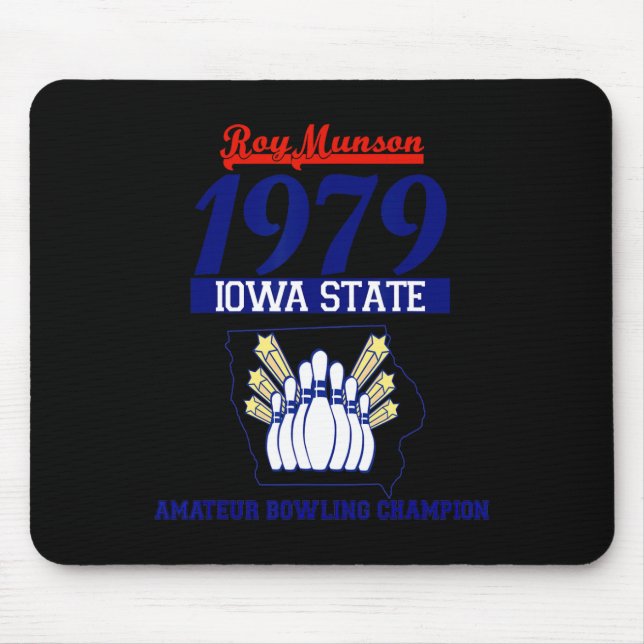 Funny Roy Munson King Pin Bowling T Shirt 1  Mouse Mat (Front)