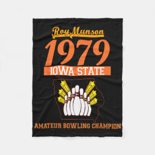 Funny Roy Munson King Pin Bowling T Shirt 2 Fleece Blanket