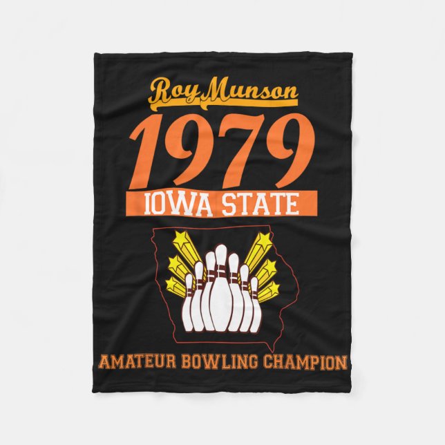 Funny Roy Munson King Pin Bowling T Shirt 2  Fleece Blanket (Front)