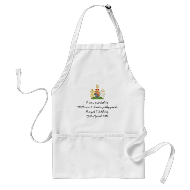 Funny Royal Wedding Apron souvenir (Front)