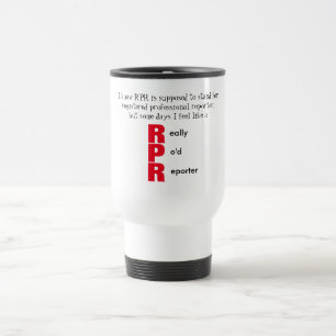 Funny RPR Court Reporting Travel Mug