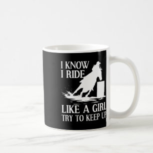 Funny Rrel Racing Gift For Women Girls Horse Racer Coffee Mug
